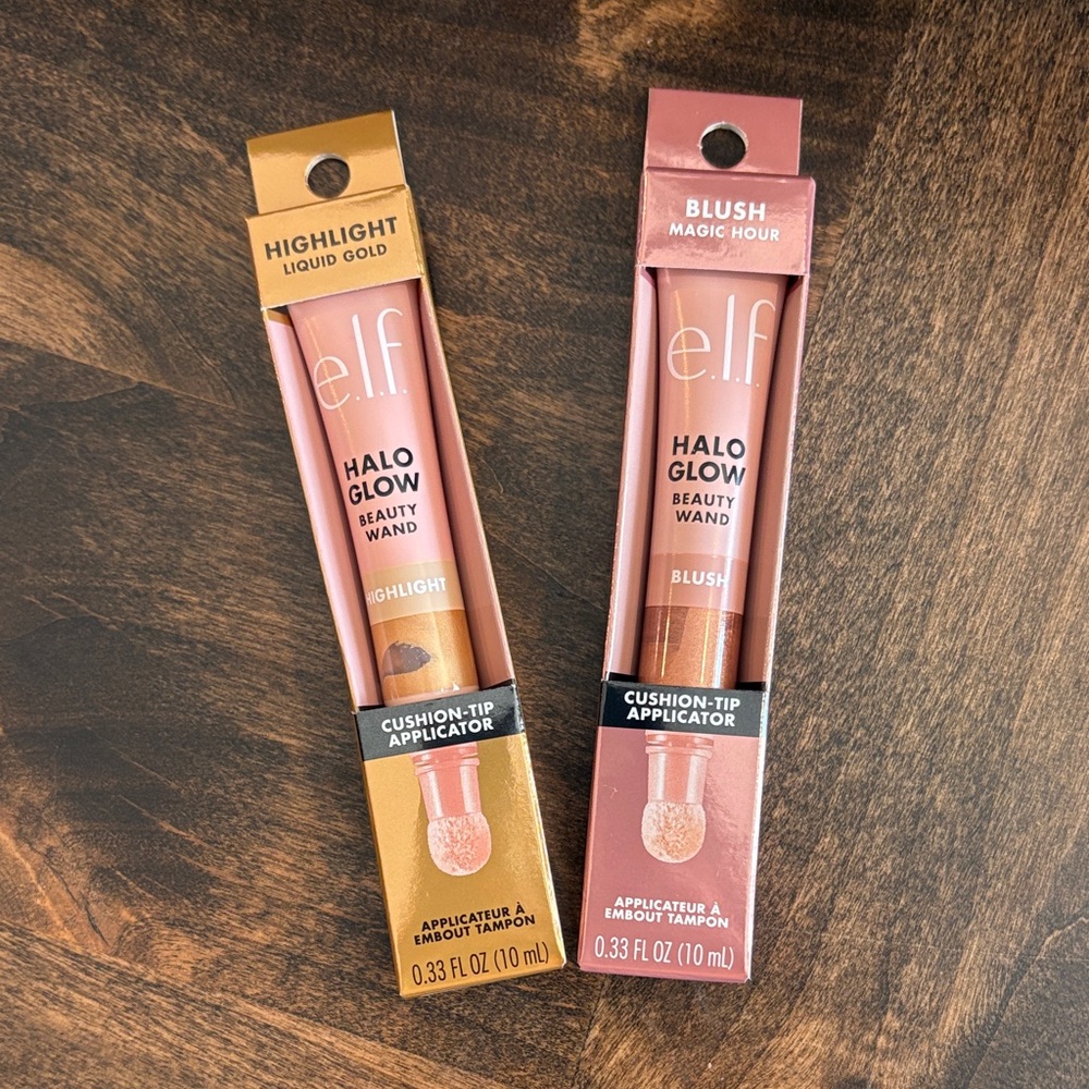 ELF Halo Glow Beauty Wand - Highlight + Blush duo - NIB